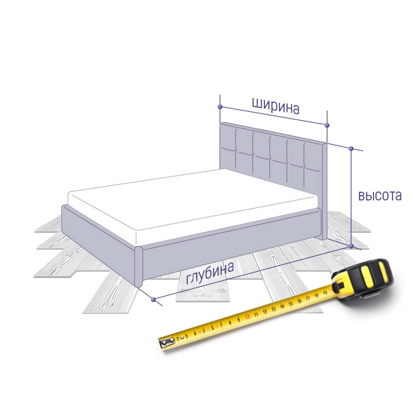 Высота ножек кровати